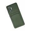 Mey İthalat®   Redmi Note 10 Pro Kılıf Kelvin Kartvizitli Silikon - Koyu Yeşil