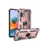 Mey İthalat® Redmi Note 10 Pro Kılıf Sofya Yüzüklü Silikon Kapak - Rose