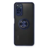 Mey İthalat®   Redmi Note 11 Kılıf Montreal Yüzüklü Silikon Kapak - Lacivert