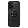 Mey İthalat®   Redmi Note 11 Kılıf Montreal Yüzüklü Silikon Kapak - Siyah