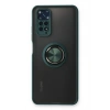 Mey İthalat®   Redmi Note 11 Kılıf Montreal Yüzüklü Silikon Kapak - Yeşil