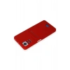 Mey İthalat®   Redmi Note 11 Pro Kılıf Kelvin Kartvizitli Silikon - Kırmızı