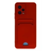 Mey İthalat®   Redmi Note 12 4G Kılıf Kelvin Kartvizitli Silikon - Kırmızı