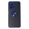 Mey İthalat®   Redmi Note 12 4G Kılıf Montreal Yüzüklü Silikon Kapak - Lacivert