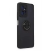 Mey İthalat®   Redmi Note 12 4G Kılıf Montreal Yüzüklü Silikon Kapak - Siyah
