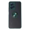 Mey İthalat®   Redmi Note 12 4G Kılıf Montreal Yüzüklü Silikon Kapak - Yeşil