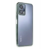 Mey İthalat®   Redmi Note 12 5G Kılıf  Lensli Silikon - Yeşil