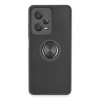 Mey İthalat®   Redmi Note 12 5G Kılıf Montreal Yüzüklü Silikon Kapak - Siyah