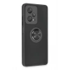 Mey İthalat®   Redmi Note 12 5G Kılıf Montreal Yüzüklü Silikon Kapak - Siyah