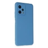 Mey İthalat®   Redmi Note 12 5G Kılıf Nano içi Kadife Silikon - Mavi