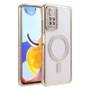 Mey İthalat®   Redmi Note 12 Pro 4G Joke Simli Magneticsafe Kılıf - Gold