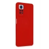 Mey İthalat®   Redmi Note 12 Pro 4G Kılıf Nano içi Kadife Silikon - Kırmızı