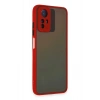 Mey İthalat®   Redmi Note 12S Kılıf Montreal Silikon Kapak - Kırmızı