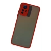 Mey İthalat®   Redmi Note 12S Kılıf Montreal Silikon Kapak - Kırmızı