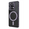 Mey İthalat®   Redmi Note 13 Pro 4G Joke Simli Magneticsafe Kılıf - Derin Mor