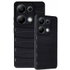 Mey İthalat® Redmi Note 13 Pro 4G Kılıf Bibercas Silikon Kapak - Siyah