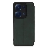 Mey İthalat® Redmi Note 13 Pro 4G Kılıf Flip Cover - Koyu Yeşil