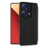 Mey İthalat® Redmi Note 13 Pro 4G Kılıf Flip Cover - Siyah