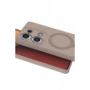 Mey İthalat®   Redmi Note 13 Pro 4G Regal Magsafe Standlı Kapak - Çöl Titanyum