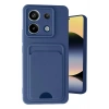 Mey İthalat®   Redmi Note 13 Pro 5G Kılıf Kelvin Kartvizitli Silikon - Lacivert