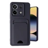 Mey İthalat®   Redmi Note 13 Pro 5G Kılıf Kelvin Kartvizitli Silikon - Siyah