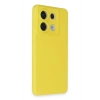 Mey İthalat®   Redmi Note 13 Pro 5G Kılıf Nano içi Kadife Silikon - Sarı