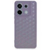 Mey İthalat®   Redmi Note 13 Pro 5G Kılıf Petek Silikon Kapak - Lila