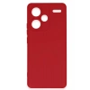 Mey İthalat®   Redmi Note 13 Pro Plus Kılıf Nano içi Kadife Silikon - Kırmızı