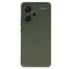 Mey İthalat®   Redmi Note 13 Pro Plus Kılıf Nano içi Kadife Silikon - Koyu Yeşil