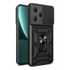 Mey İthalat®   Redmi Note 13 Pro Plus Kılıf Pars Lens Yüzüklü Silikon - Siyah