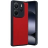 Mey İthalat®   Redmi Note 14 4G Kılıf Aras Deri Kapak - Kırmızı