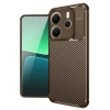 Mey İthalat®   Redmi Note 14 4G Kılıf Auto Focus Karbon Kapak - Kahverengi
