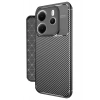 Mey İthalat®   Redmi Note 14 4G Kılıf Auto Focus Karbon Kapak - Siyah