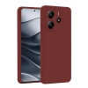 Mey İthalat®   Redmi Note 14 4G Kılıf First Silikon - Bordo