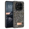 Mey İthalat®   Redmi Note 14 Pro 4G Bright Simli Kapak - Gümüş