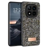 Mey İthalat®   Redmi Note 14 Pro 4G Bright Simli Kapak - Gümüş