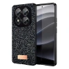 Mey İthalat®   Redmi Note 14 Pro 5G Bright Simli Kapak - Siyah