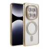 Mey İthalat®   Redmi Note 14 Pro 5G Joke Simli Magneticsafe Kılıf - Gold