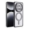Mey İthalat®   Redmi Note 14 Pro 5G Joke Simli Magneticsafe Kılıf - Siyah