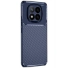 Mey İthalat®   Redmi Note 14 Pro 5G Kılıf Auto Focus Karbon Kapak - Lacivert