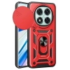 Mey İthalat®   Redmi Note 14 Pro 5G Kılıf Pars Lens Yüzüklü Silikon - Kırmızı