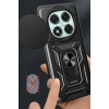 Mey İthalat®   Redmi Note 14 Pro 5G Kılıf Pars Lens Yüzüklü Silikon - Kırmızı