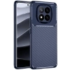 Mey İthalat®   Redmi Note 14 Pro Plus Kılıf Auto Focus Karbon Kapak - Lacivert