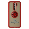 Mey İthalat®   Redmi Note 8 Pro Kılıf Montreal Yüzüklü Silikon Kapak - Kırmızı