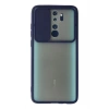 Mey İthalat® Redmi Note 8 Pro Kılıf Palm Buzlu Kamera Sürgülü Silikon - Lacivert