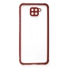 Mey İthalat® Redmi Note 9 Kılıf Miami Şeffaf Silikon - Fuşya