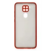 Mey İthalat®   Redmi Note 9 Kılıf Montreal Silikon Kapak - Kırmızı