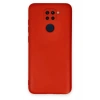 Mey İthalat®   Redmi Note 9 Kılıf Nano içi Kadife Silikon - Kırmızı