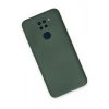 Mey İthalat®   Redmi Note 9 Kılıf Nano içi Kadife Silikon - Koyu Yeşil
