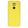 Mey İthalat®   Redmi Note 9 Kılıf Nano içi Kadife Silikon - Sarı